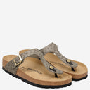 Birkenstock Gizeh Rivet Sandals With Animal Print
