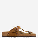 Birkenstock Gizeh Rivet Sandals In Suede Leather