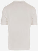 T-shirt z domieszką bawełny Emporio Armani z logo