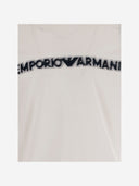 T-shirt z domieszką bawełny Emporio Armani z logo