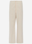 Maison Margiela Striped Cotton Trousers