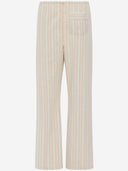 Maison Margiela Striped Cotton Trousers