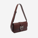 Pinko Leather Shoulder Bag With Logo