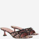 Amina Muaddi Eleonora Silk Sandals