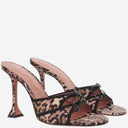 Amina Muaddi Eleonora Silk Sandals
