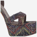 Missoni Platform Sandals In Mixed Viscose
