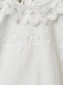 The Garment Cotton Top With Lace Inserts