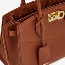 Salvatore Ferragamo Hammered Leather Handbag