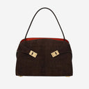 Salvatore Ferragamo Hug Soft Suede Shoulder Bag