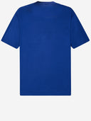 Emporio Armani Cotton Blend T Shirt With Embroidered Logo