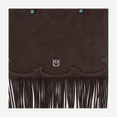 Pinko Suede Shopping Bag With Fringes