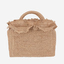 Ibeliv Rafia And Cotton Tote Bag