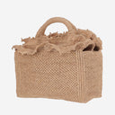 Ibeliv Rafia And Cotton Tote Bag