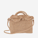 Ibeliv Rafia And Cotton Tote Bag