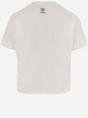 Versace Stretch Cotton T Shirt With Logo