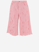 Haikure Bonnie Bull Destroy Short Jeans In Cotton