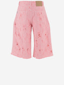 Haikure Bonnie Bull Destroy Short Jeans In Cotton