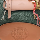 Cuba Lab Tropicana Leather And Rafia Bag