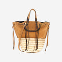 Sac Boléro Cuba Lab En Daim Et Rafia