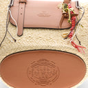 Cuba Lab Tropicana Leather And Rafia Bag
