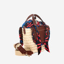 Cuba Lab Habanera Leather And Rafia Bag