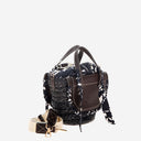 Cuba Lab Habanera Leather And Rafia Bag