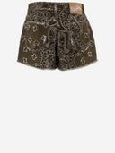 Don't @ Me Short Cotton Jeans With Bandana Print