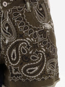 Don't @ Me Short Cotton Jeans With Bandana Print