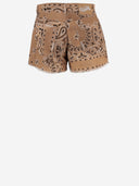Don't @ Me Short Cotton Jeans With Bandana Print
