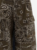 Don't @ Me Short Cotton Jeans With Bandana Print