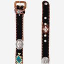 Waitz Leather And Fabric Belt