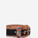 Waitz Leather And Fabric Belt
