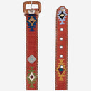 Waitz Leather And Fabric Belt