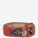 Waitz Leather And Fabric Belt