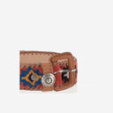 Waitz Leather And Fabric Belt
