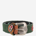 Waitz Leather And Fabric Belt