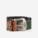 Waitz Leather And Fabric Belt
