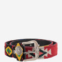 Waitz Leather And Fabric Belt