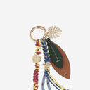 Cuba Lab Leather And Fabric Keyring