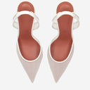 Amina Muaddi Holli Mesh Pumps