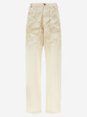 Willy Chavarria Bad Boy Cotton Jeans With A Wrinkled Texture