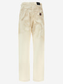 Willy Chavarria Bad Boy Cotton Jeans With A Wrinkled Texture