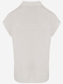 Blusa in seta stretch Vince