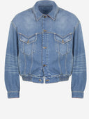 Giacca in denim di cotone Versace