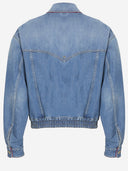 Giacca in denim di cotone Versace