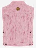 Haikure Cotton Vest With Fringed Details
