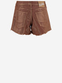 Don't @ Me – Baumwollshorts mit Fransensaum