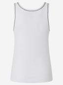 Pinko Ribbed Tank Top With Love Birds Embroidery