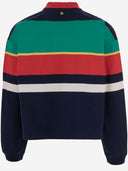 Gestreiftes Baumwoll-Poloshirt von Versace