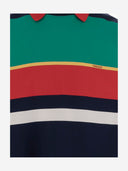 Gestreiftes Baumwoll-Poloshirt von Versace